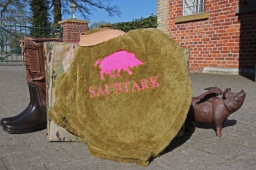 Jagddecke-Saustark Khaki/Pink