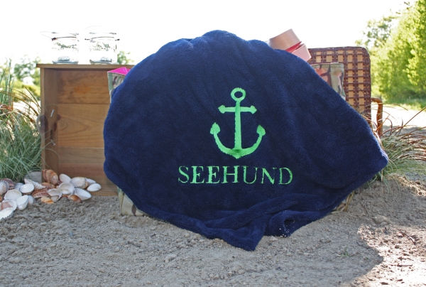 Hundedecke-Seehund Marine/Grün