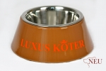 Luxusköter Napf Cappuccino/Orange